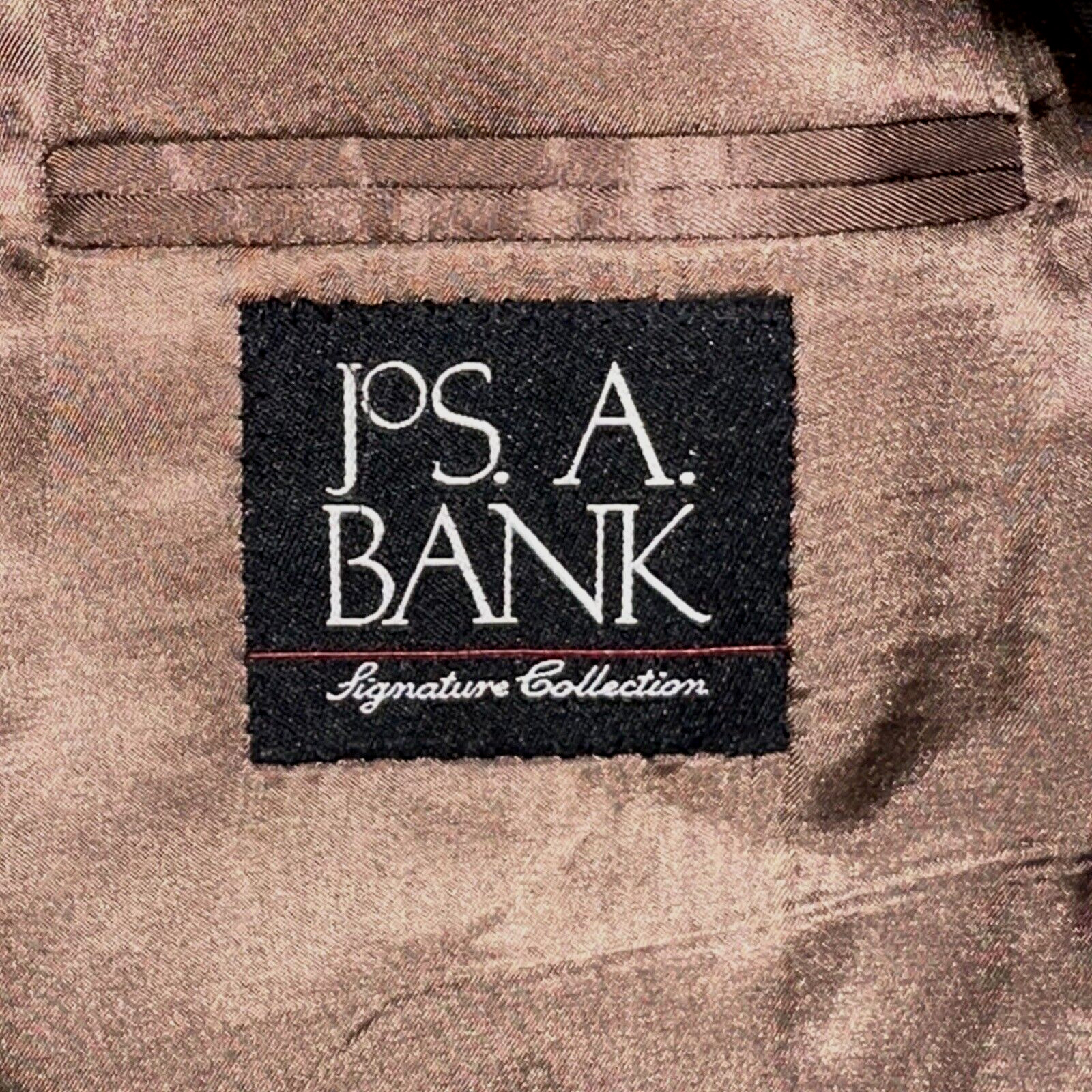 Jos A Bank 48R Brown Nailhead Wool Blazer Classic Preppy Workwear Sport Coat