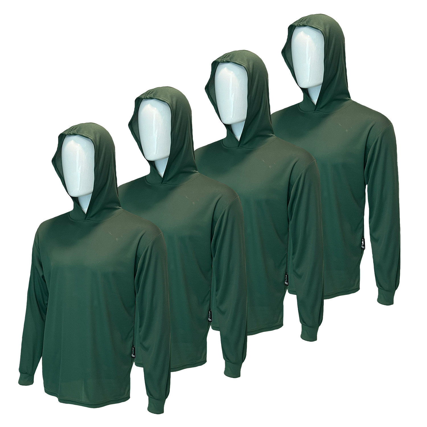 4 PACK – Hi Visibility ultra light weight Long sleeve hoodie / polyester birdeye