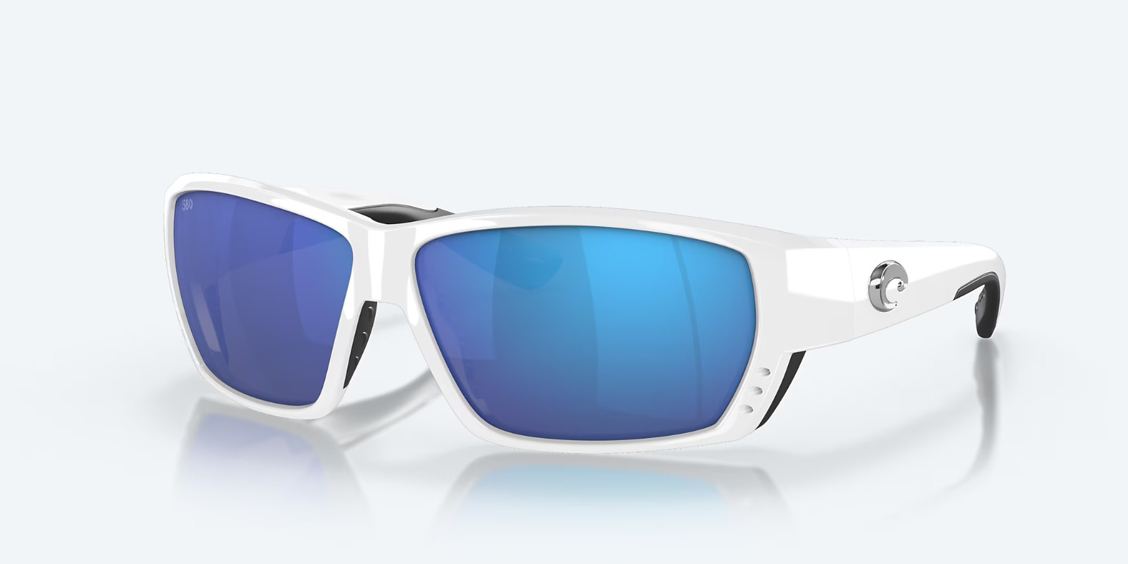 Costa Del Mar Tuna Alley White Blue Mirror 580 Glass POLARIZED Lens TA25OBMGLP