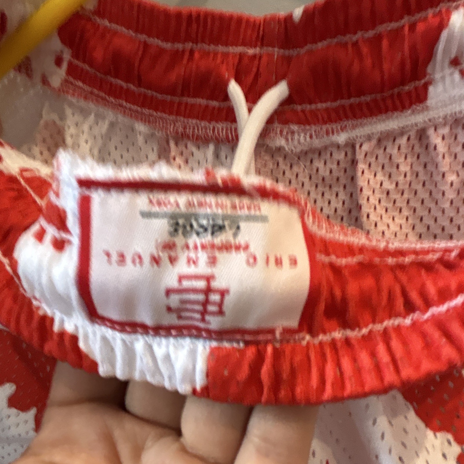 Chinatown Market Men’s L Red/White Splatter Mesh Shorts Drawstring