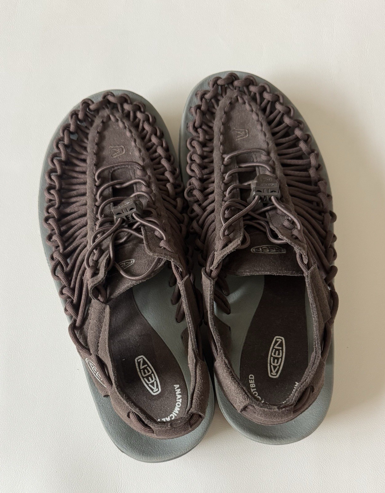 Keen Uneek Java Brown Waterfront Sandal Men’s Size 8.5 Contour Arch Flex Zone 41