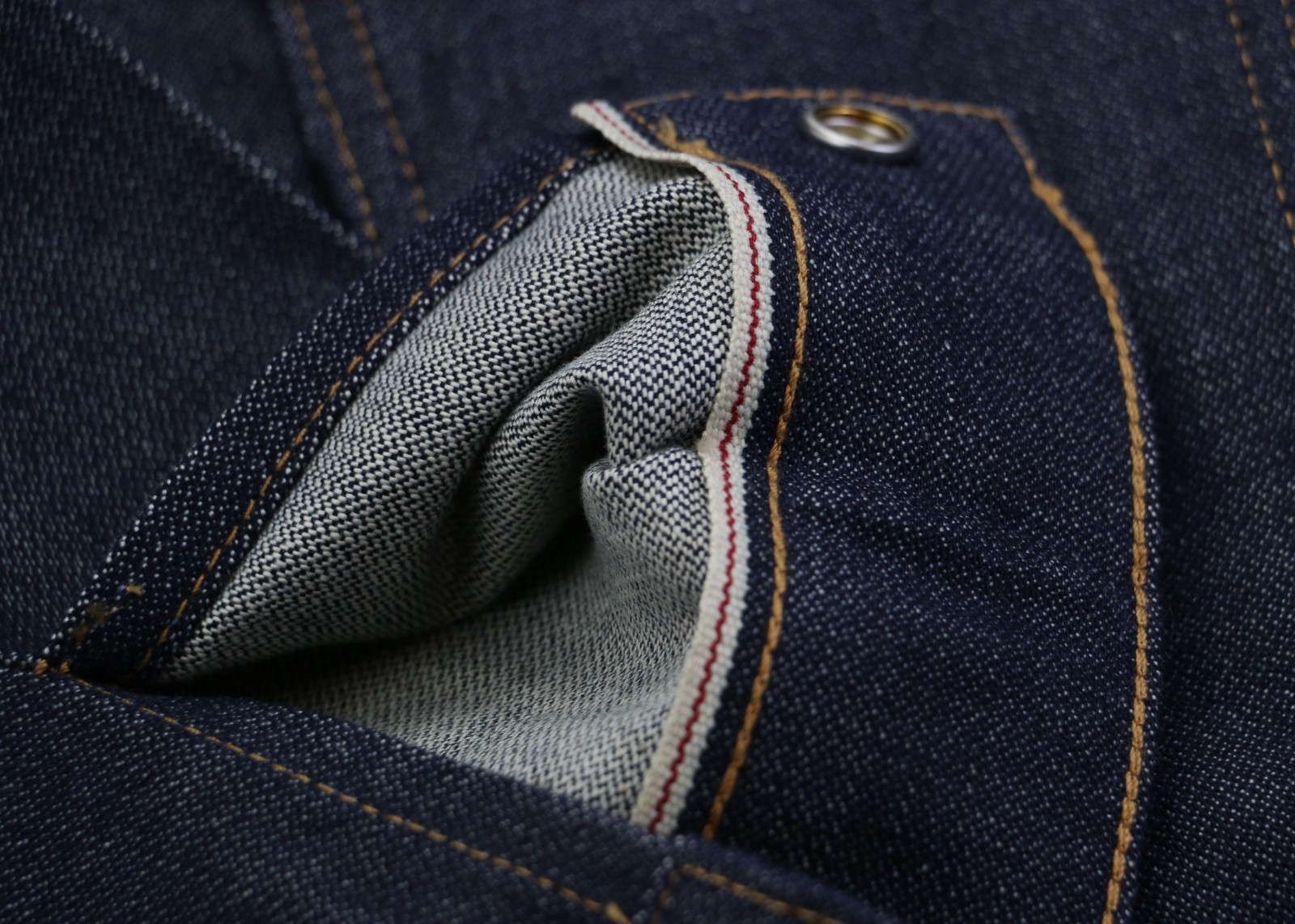 Wrangler Men’s Selvedge Denim Jacket Cowboy Cut Raw Indigo 14.75 oz 100% Cotton