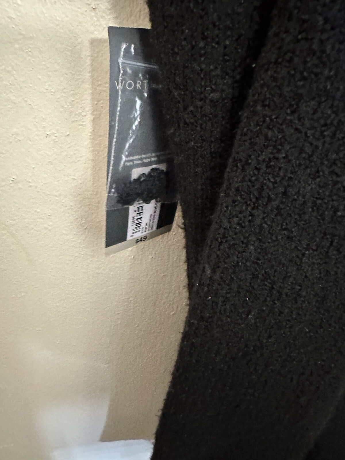 Worthing Women Sweater Solid Black with Side Vents Side Vents