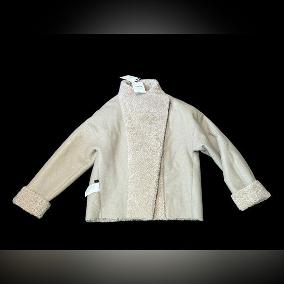 THEORY***Lamb Reversible Shearling Coat Jacket***Size Petite $2895