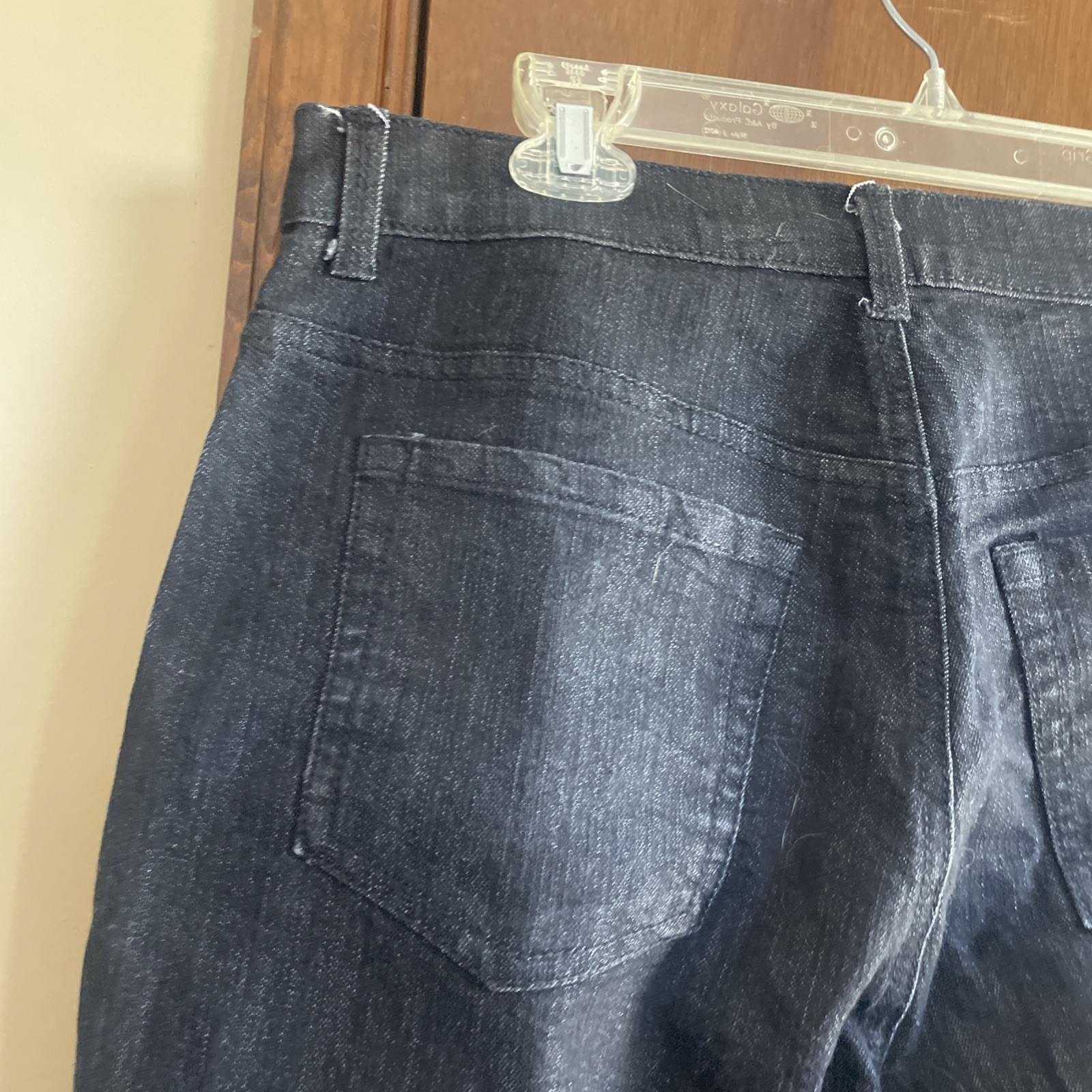 Gloria Vanderbilt AMANDA Black Jeans-Zipper/Button Closure-Size 14 MISSY AVERAGE