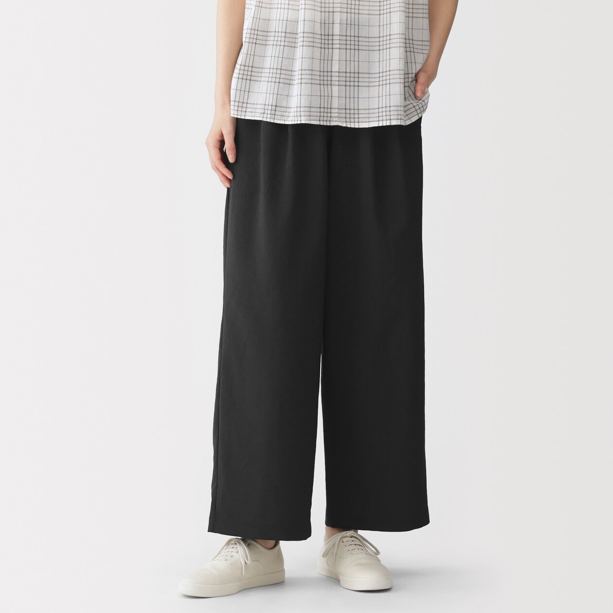 MUJI Womens Breathable Easy Pants Black FedEx