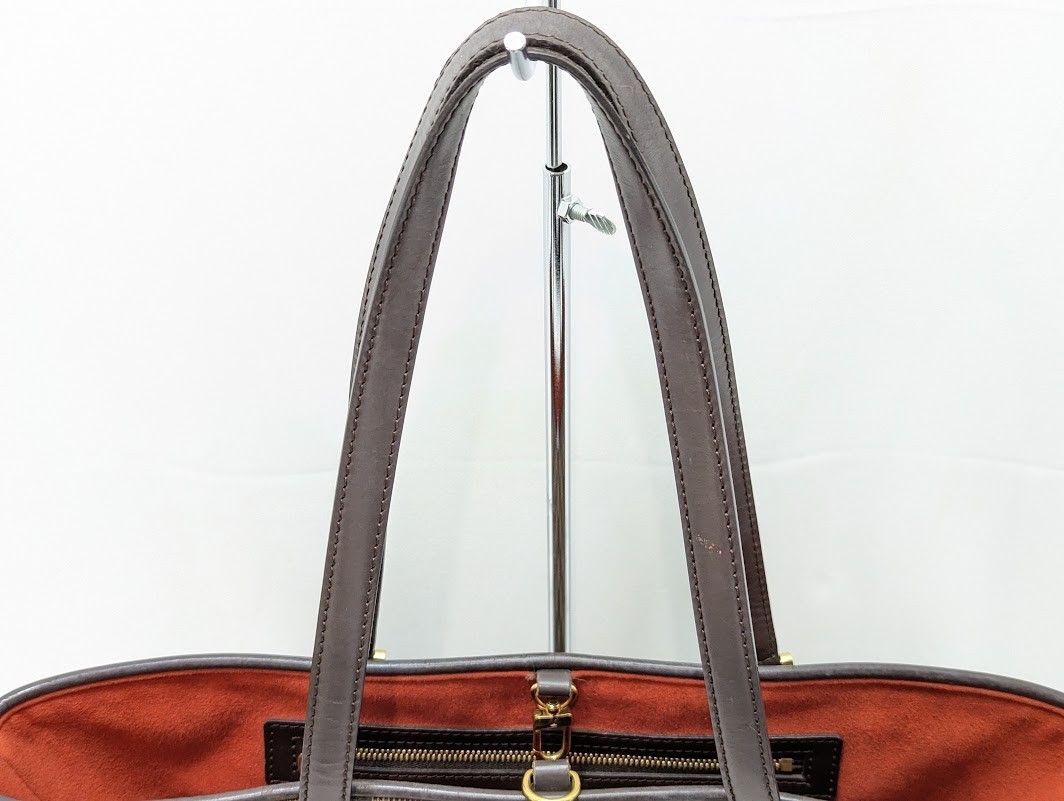 LOUIS VUITTON Damier Ebene Manosque PM Tote bag Brown N51121 BA0023 Authentic LV