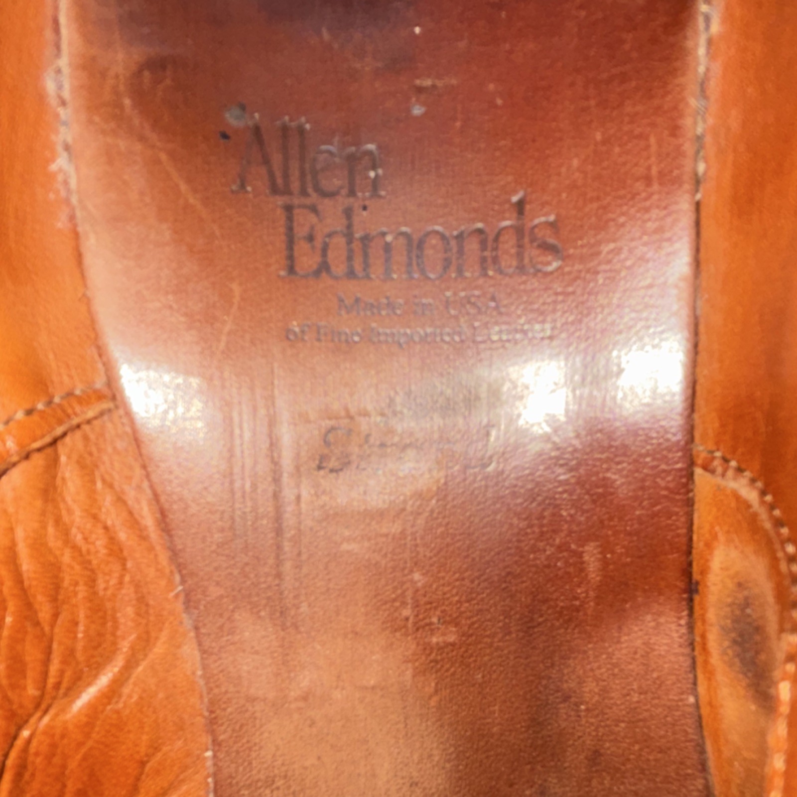 Allen Edmonds Brown Leather Cap Toe Brogue Oxford Dress Shoes Men’s 9.5 D