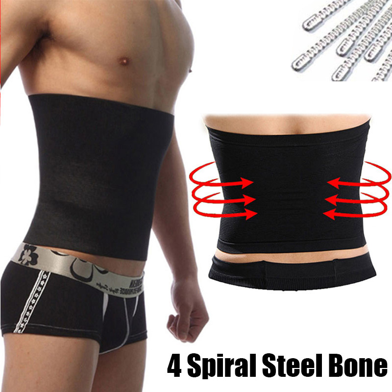 Men Tummy Tuck Belt Body Shaper Abdomen Girdle Slimming Waist Trainer Trimmer US