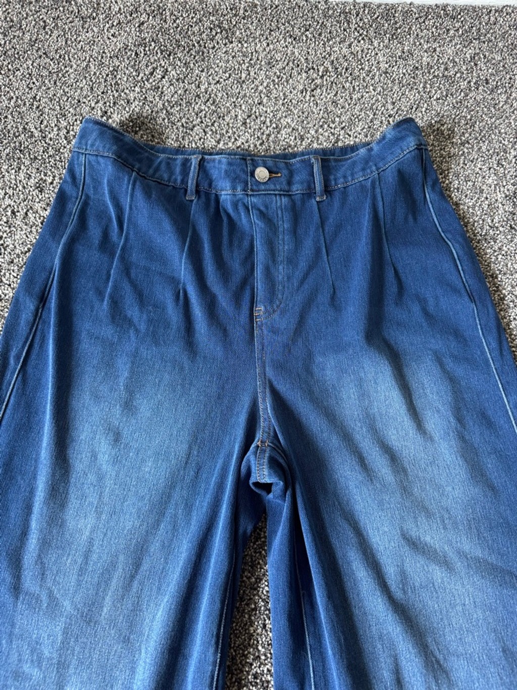 Halara Flex™ High Waisted Tummy Control Wide Leg Casual Jeans with Pockets SZ XL