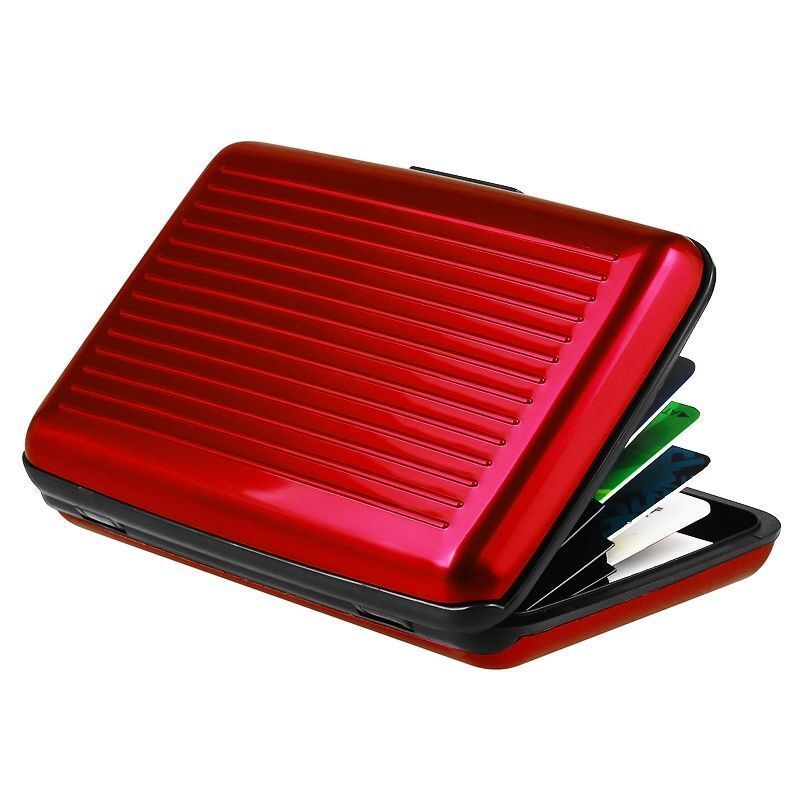 Men Women Waterproof Security Wallet Aluminum Metal Pocket Case Box Card Holder