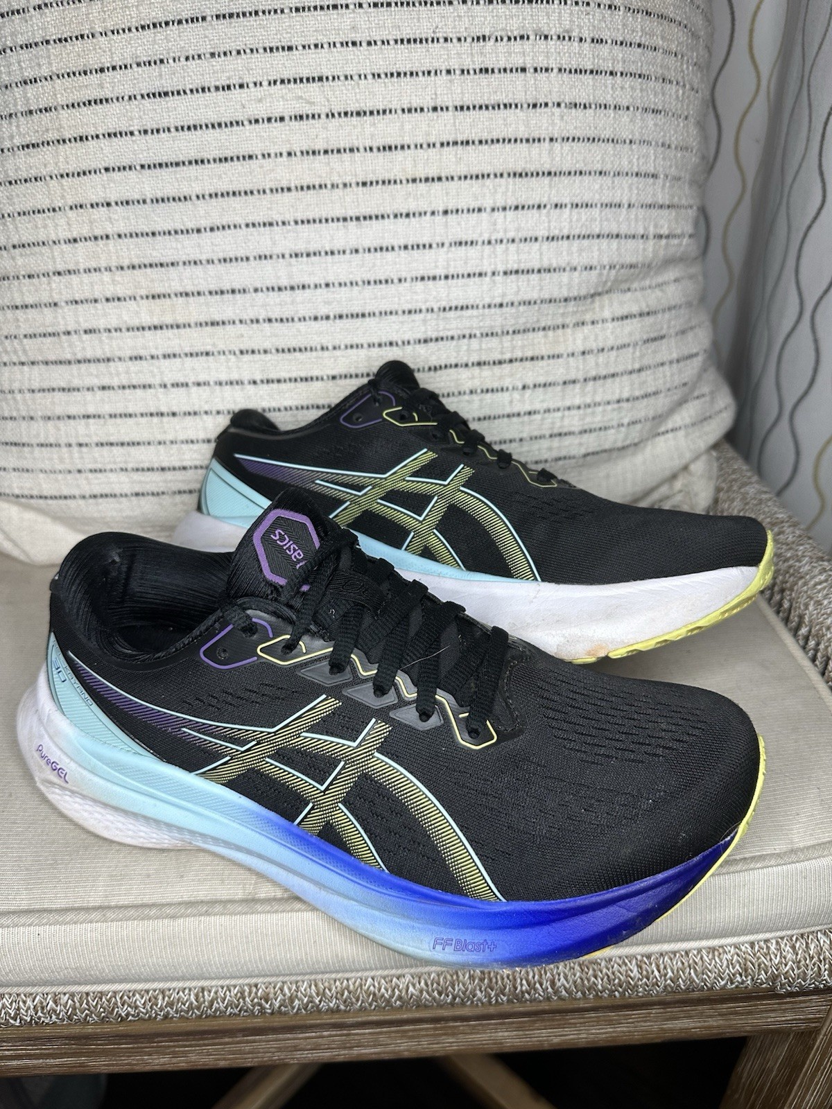 Asics Gel-Kayano 30 Shoes Womens 8.5 Black Running Road Sneaker Gym 1012B357