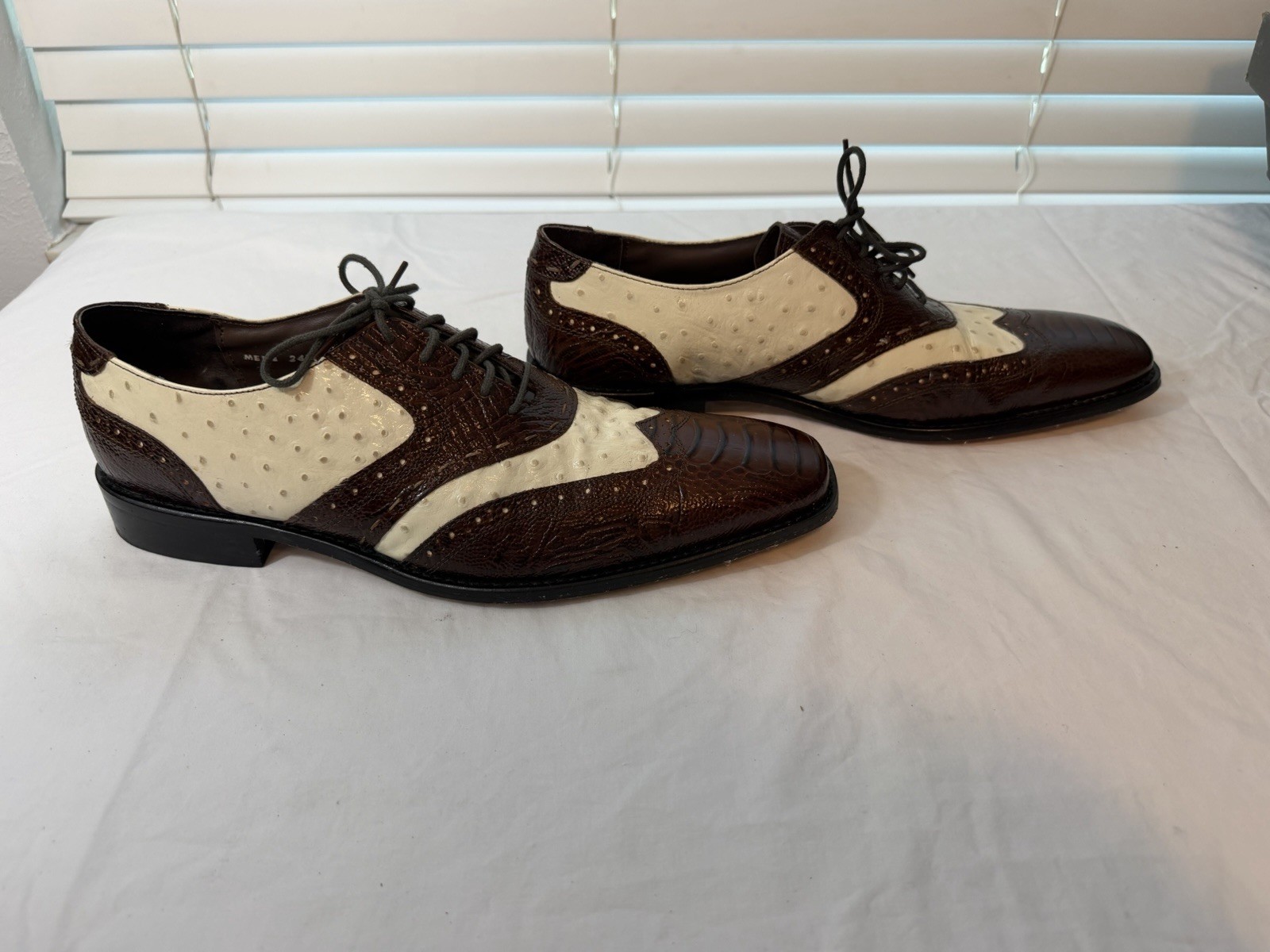 Stacy Adams Armento Men’s Two-Tone Leather Wingtip Brogue Oxford 11M