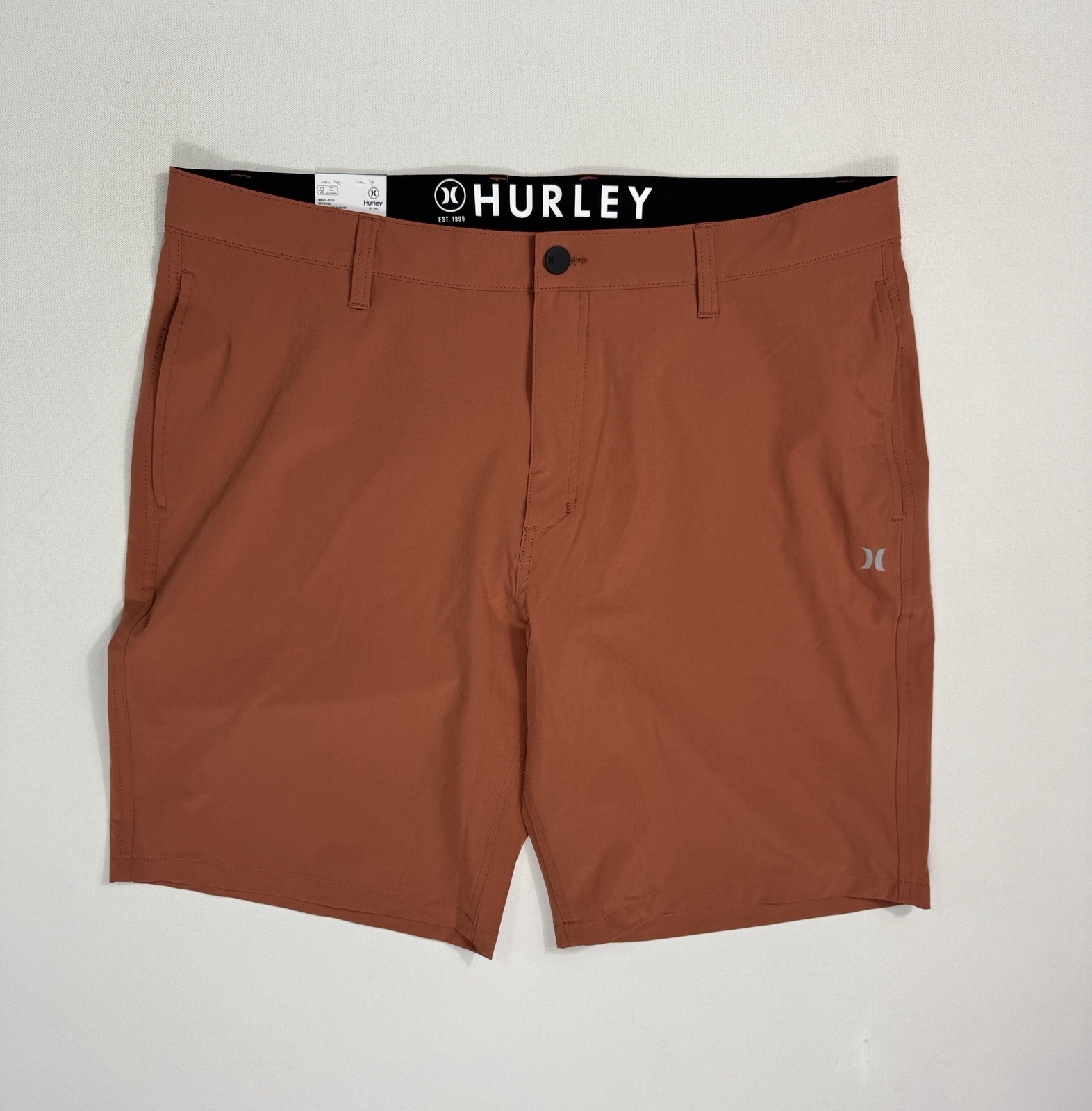 Hurley Men’s 40×10 All Day Hybrid Quick Dry 4 Way Stretch Short NWT Redwood