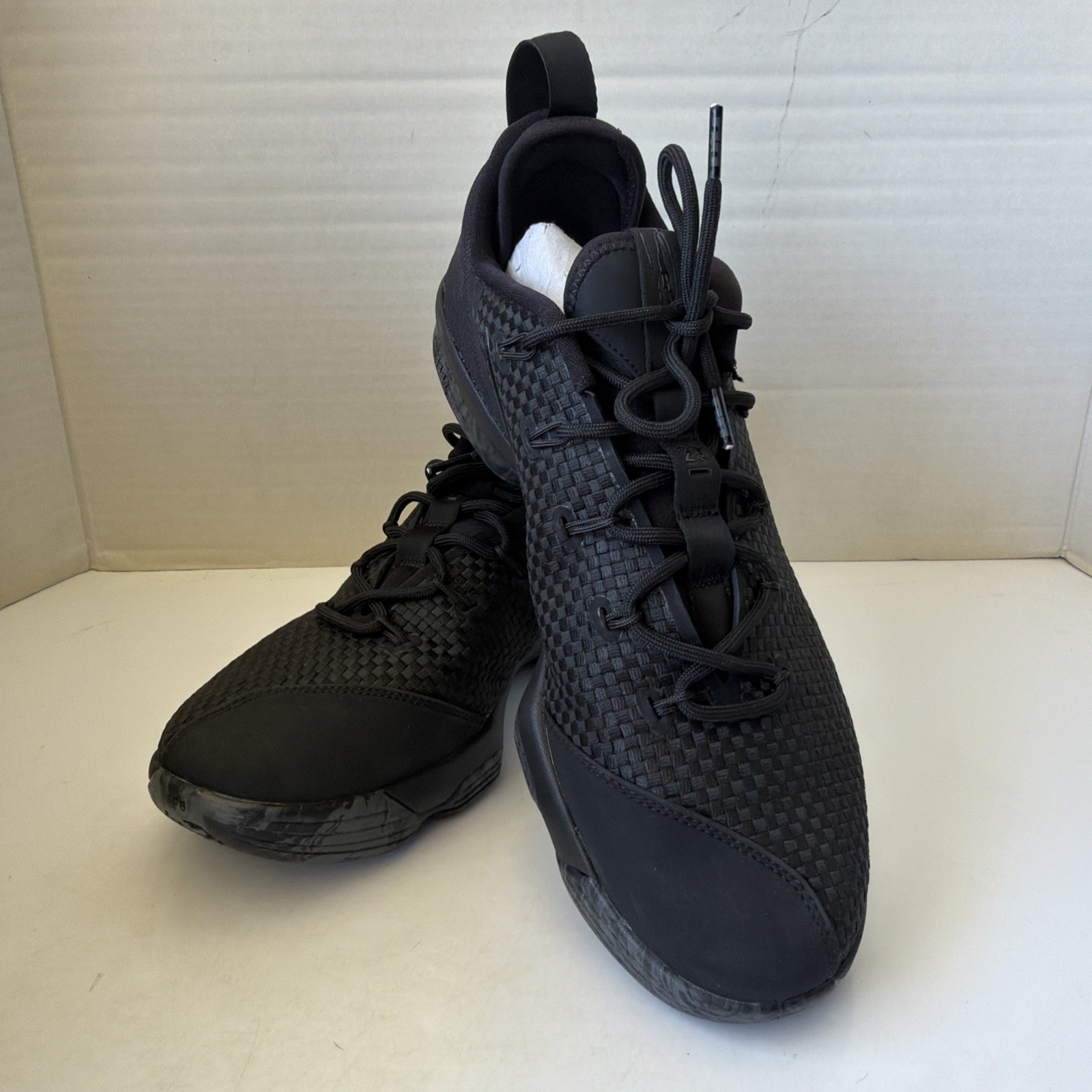 Nike LeBron 14 Low Triple Black 878636-002 Basketball Shoes Men’s – Sz 13 -READ