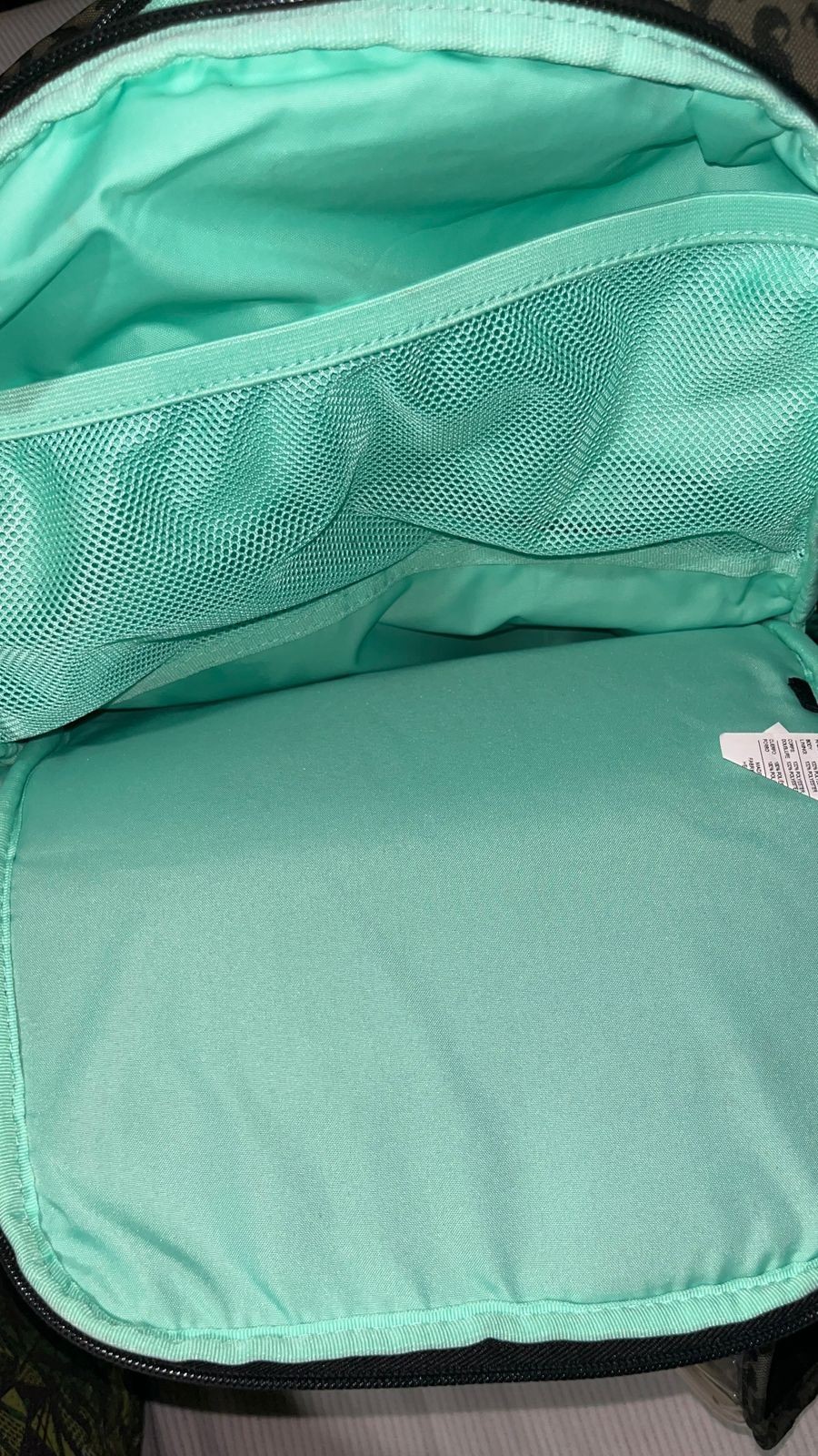 Nike Elite Animal Print Backpack Green/Black Zip Closure Adjustable Straps Rare