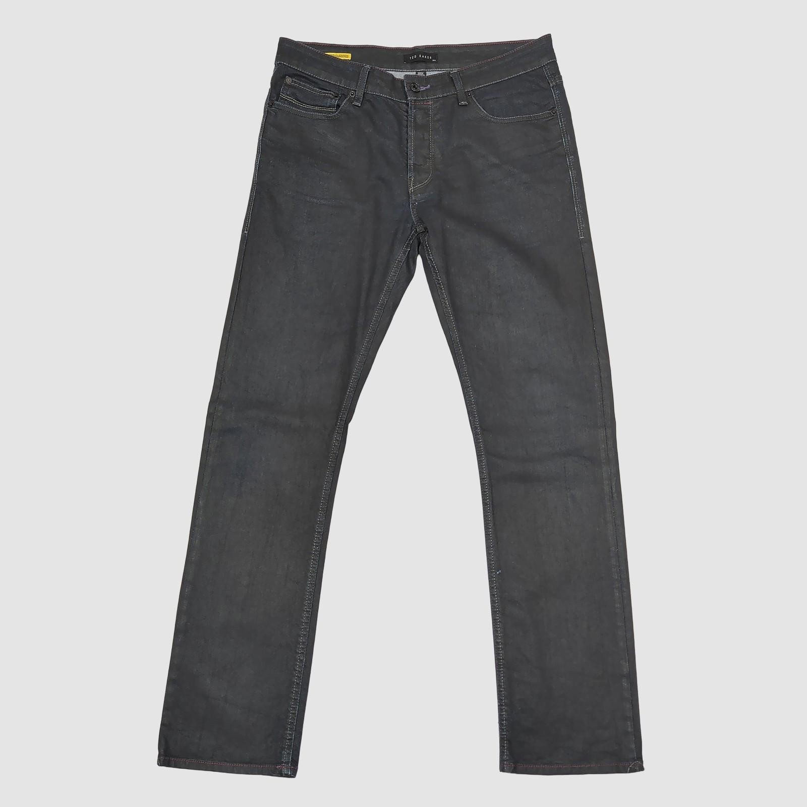 Ted Baker Tinned Sardines Mens Jeans Size 34 R Dark Indigo Blue Denim Pants
