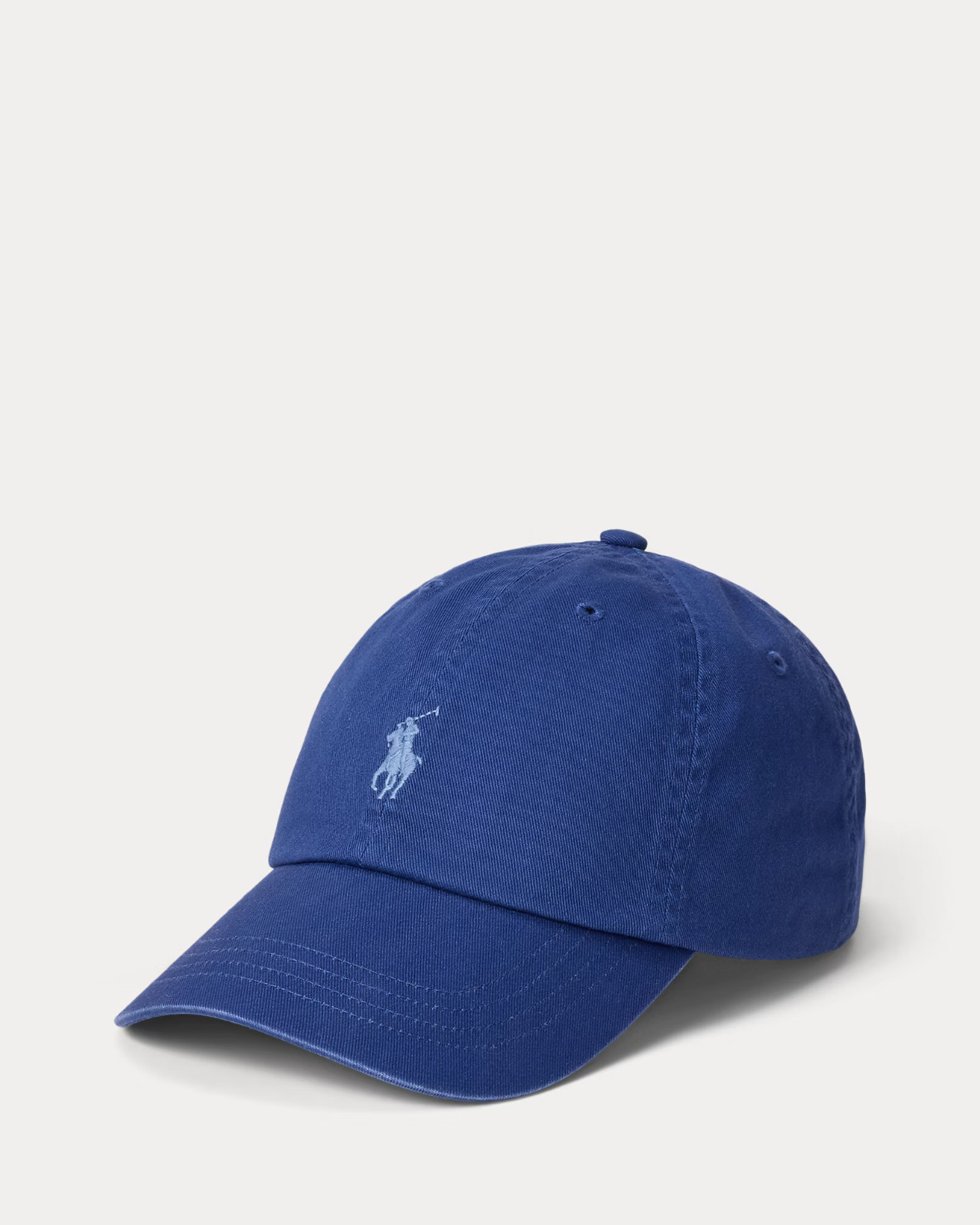 Polo Ralph Lauren Cotton Chino Baseball Cap Blue Yacht, Adjustable