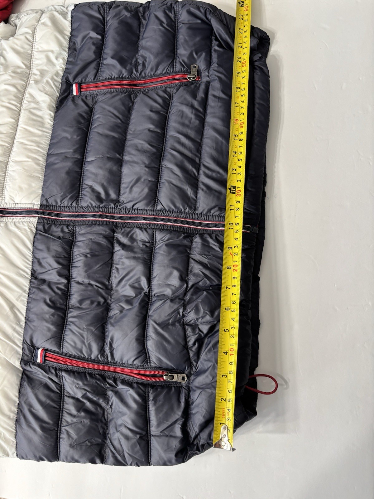 Tommy Hilfiger Packable Colorblock Down Puffer Jacket Men’s XXL Full Zip