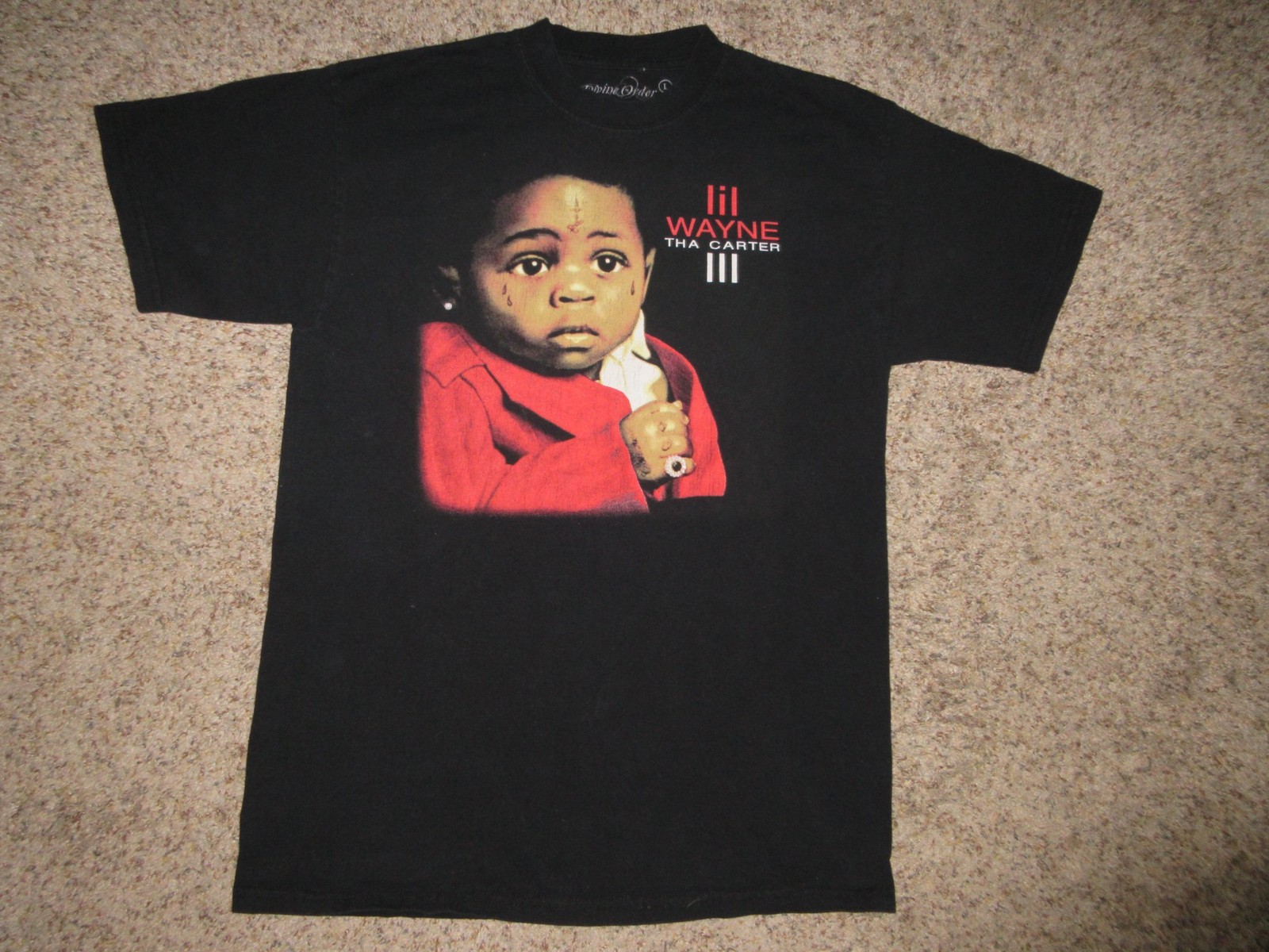 Vtg 2008 Lil Wayne Tha Carter III 3 Divine Order Album Cover Rap Tee Hip Hop L