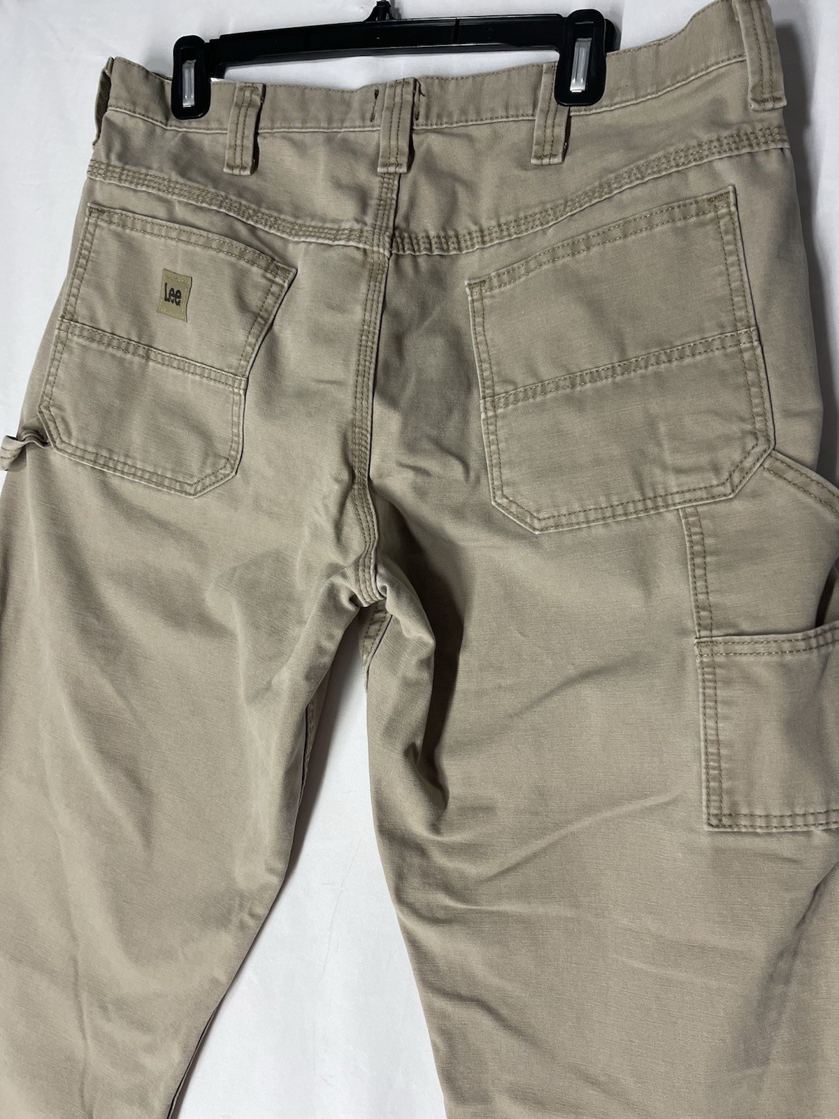 Lee Carpenter Workwear Loose Fit Pants Men’s Size 34×34 Beige Khaki