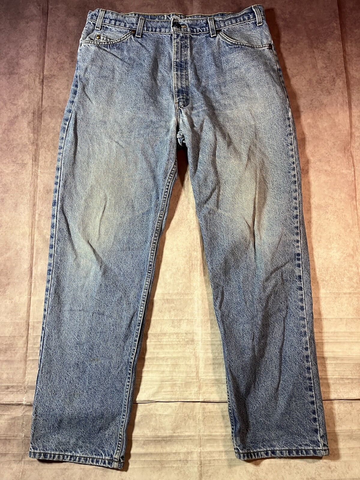 Vtg Levi’s 540 Relaxed Fit Jeans Mens Brown Tab Size 38×31 90s Denim Made In USA