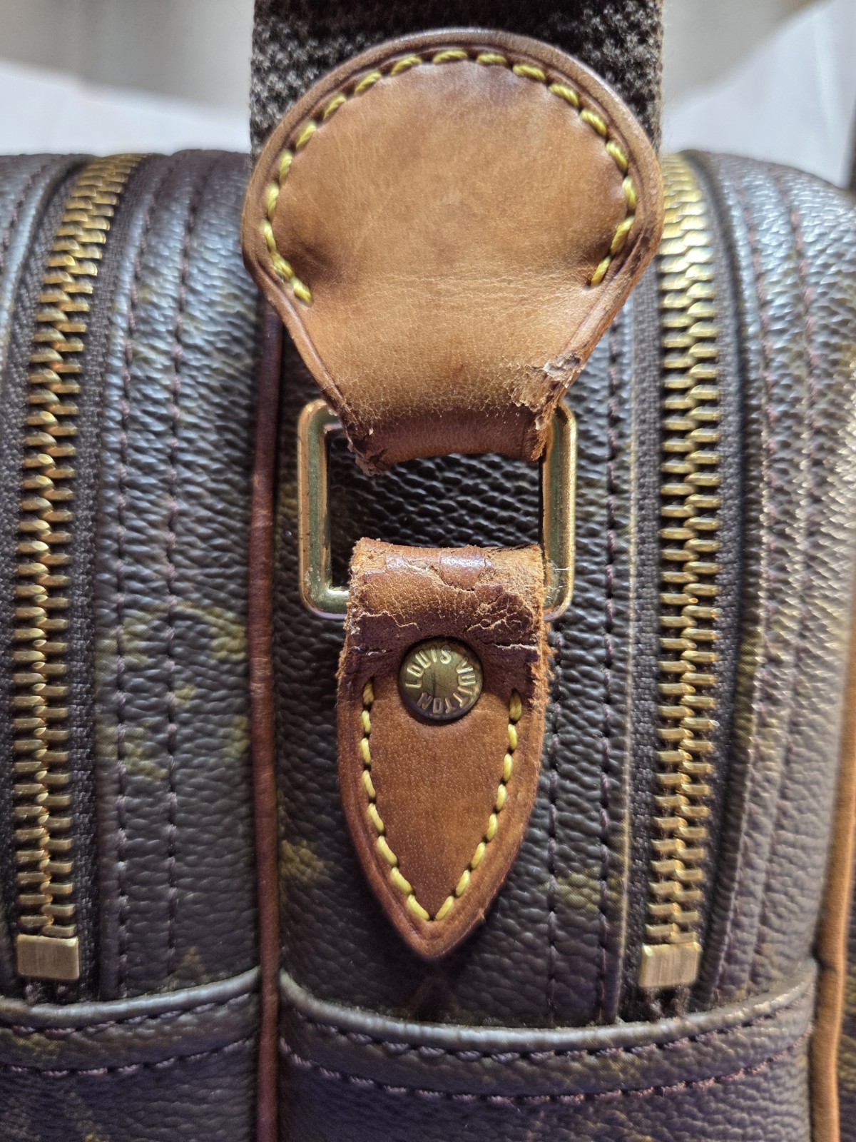 Louis Vuitton LV Monogram Logo Reporter PM Crossbody Bag M45254 France