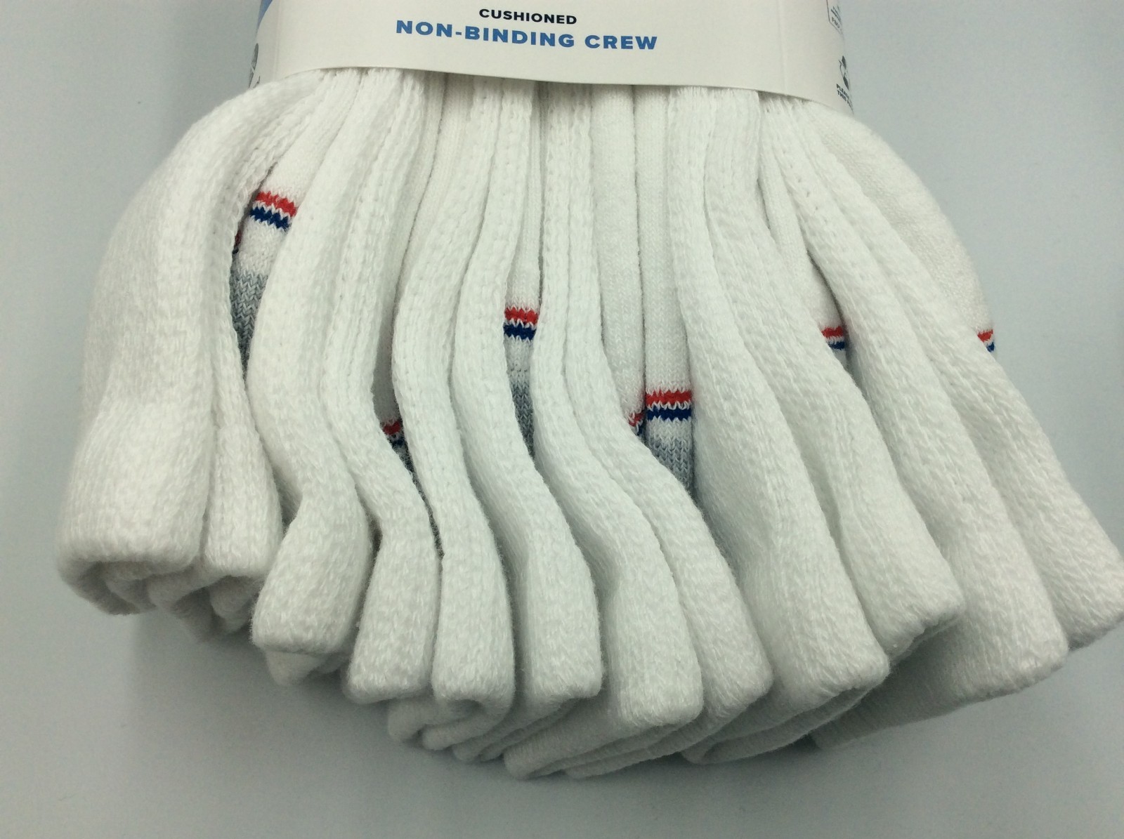 MediPeds Men’s Non-Binding Crew Socks, 12-Pairs, Large Shoe Size 7-12🎈FREE SHIP