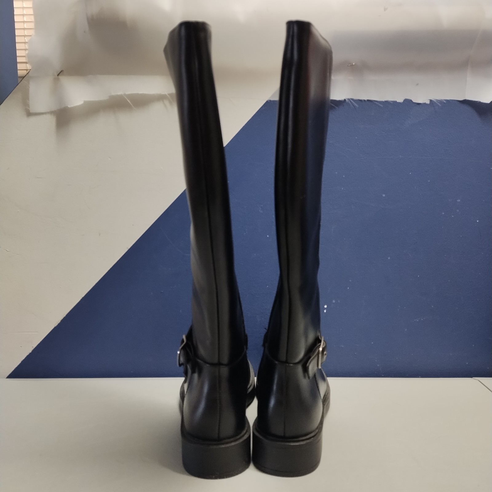 LC Lauren Conrad Marolyn Tall Boots Womens Size 5.5 Black Memory Foam Side Zip