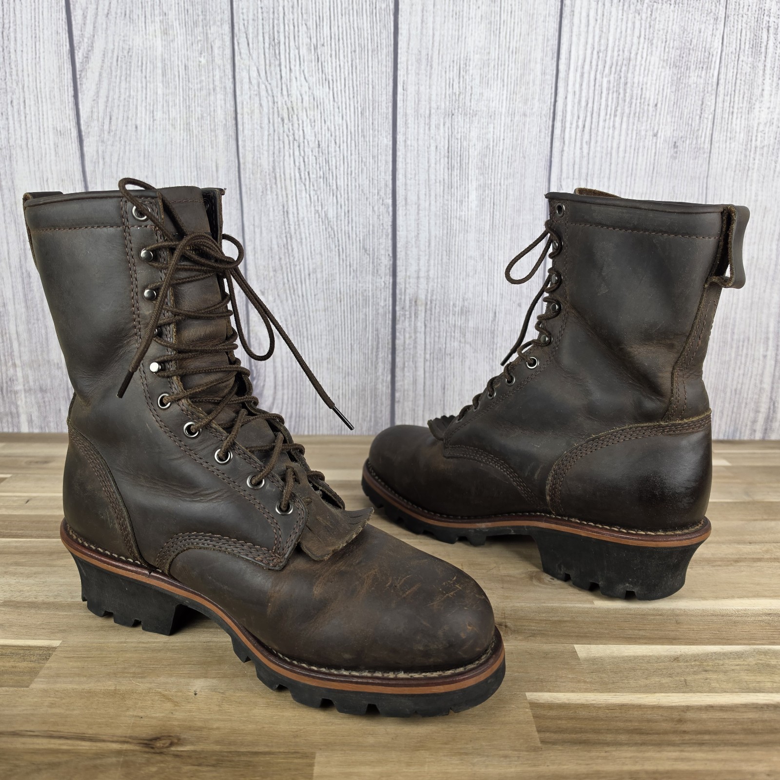 Worx By Red Wing Thinsulate Brown Work Steel Toe Insulated Boots Men’s Size 9 W