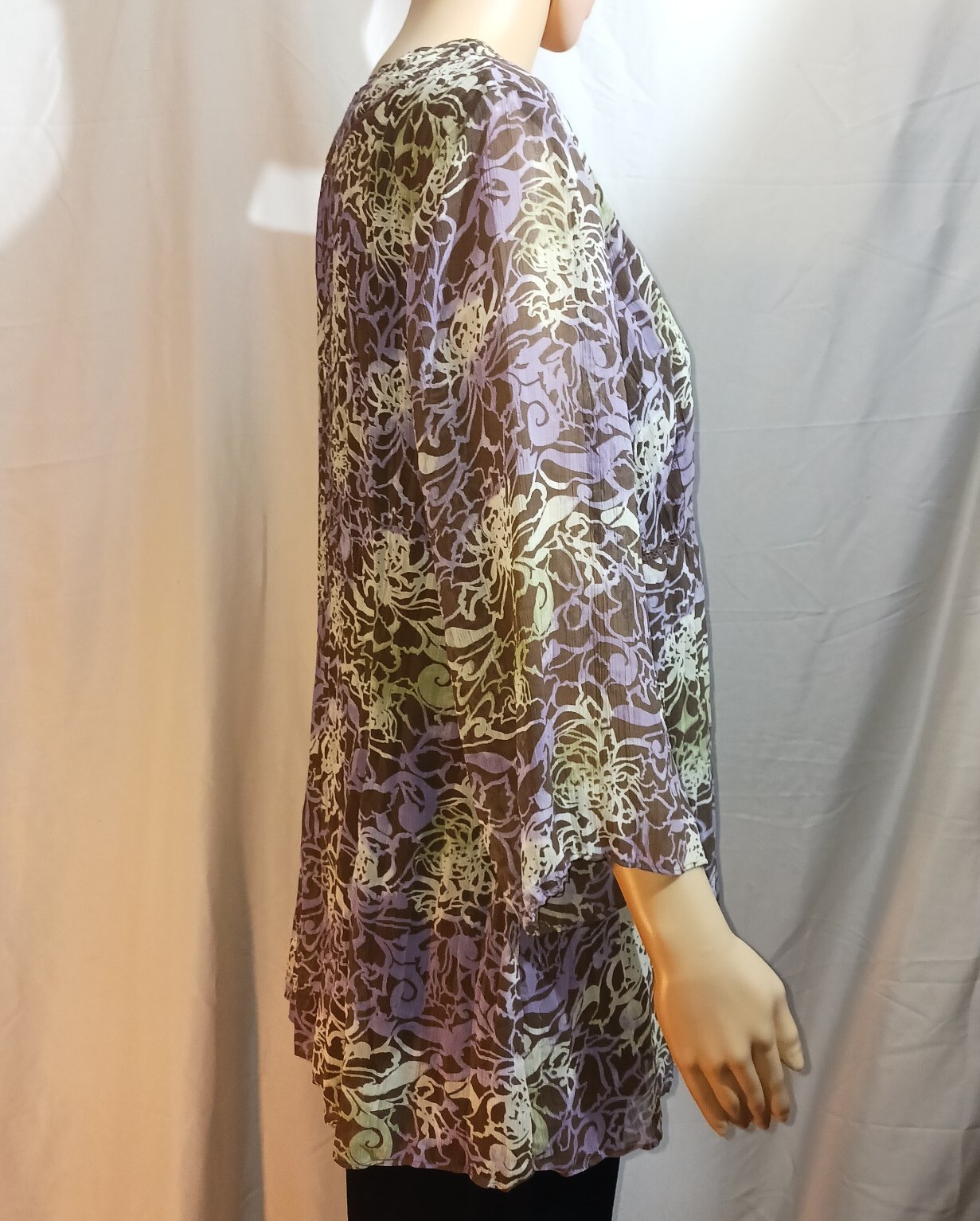 Axcess Blouse Women’s Size 1 Multicolor 3/4 Sleeve by Liz Claiborne EUC