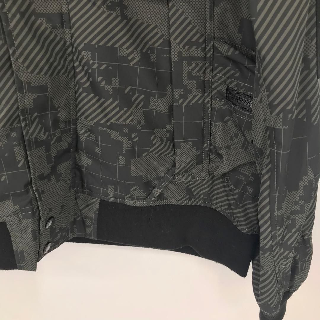 AVIREX Nylon Camouflage MULTI FUNCTIONAL Jacket Blouson Coat Men Size XL Black