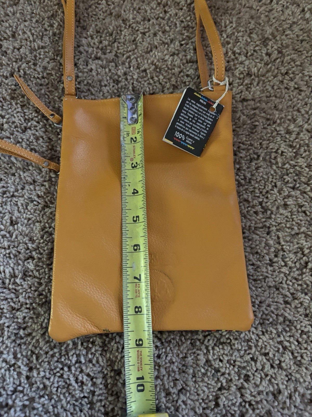 Arte Kun Columbia crossbody NWT Mustard Yellow Multi Colored