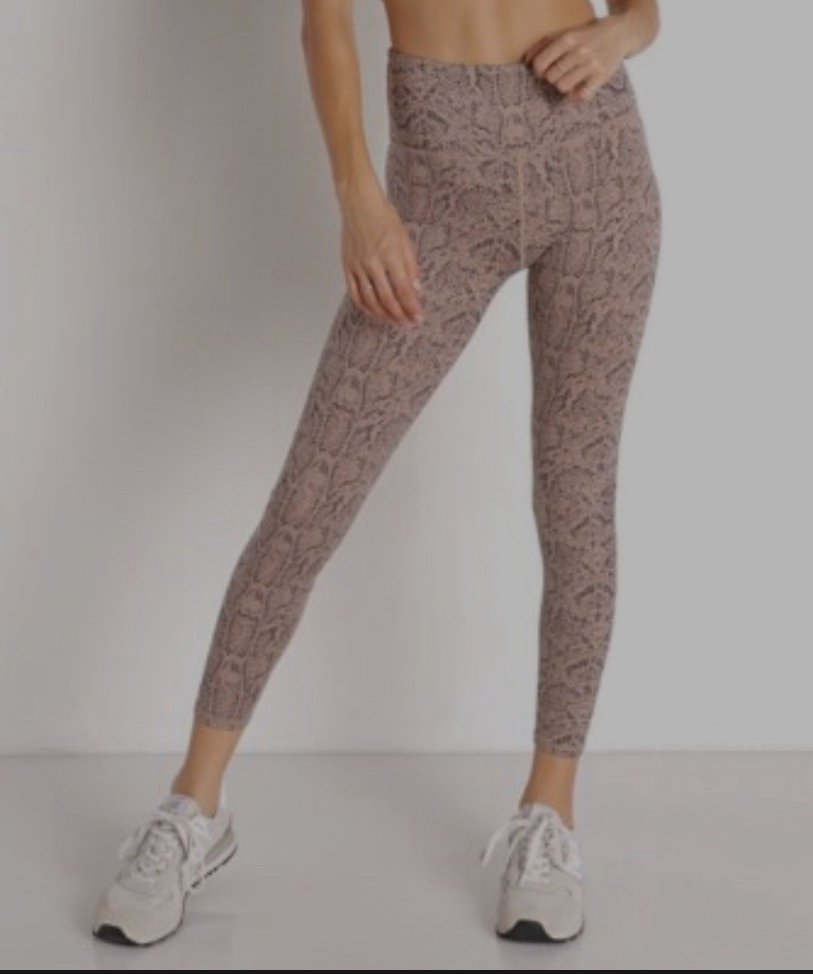 Varley Century 2.0 Printed Legging Beige Snake Print Size Large