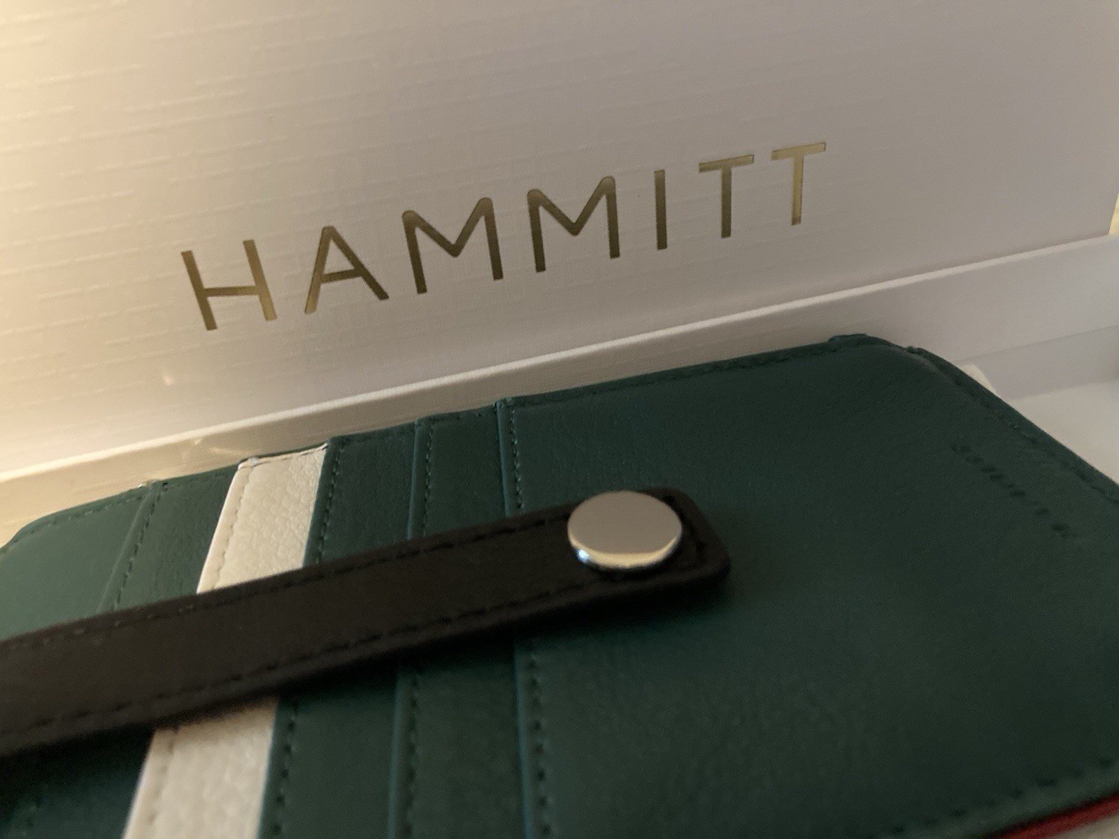 Hammitt 210 West Clubhouse Stripe & Silver NWT NIB $145 Retail – Box + Dust Bag