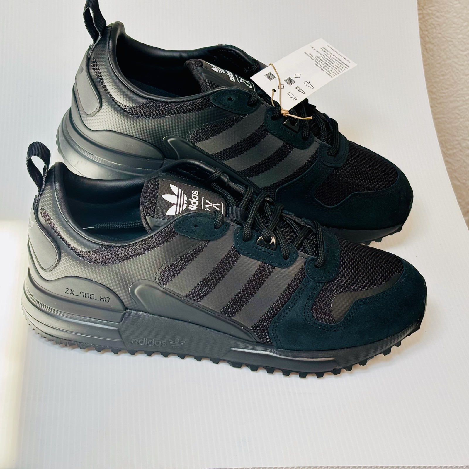 Adidas ZX 700 HD Mens Sz 8 G55780 Core Black Shoes New Box