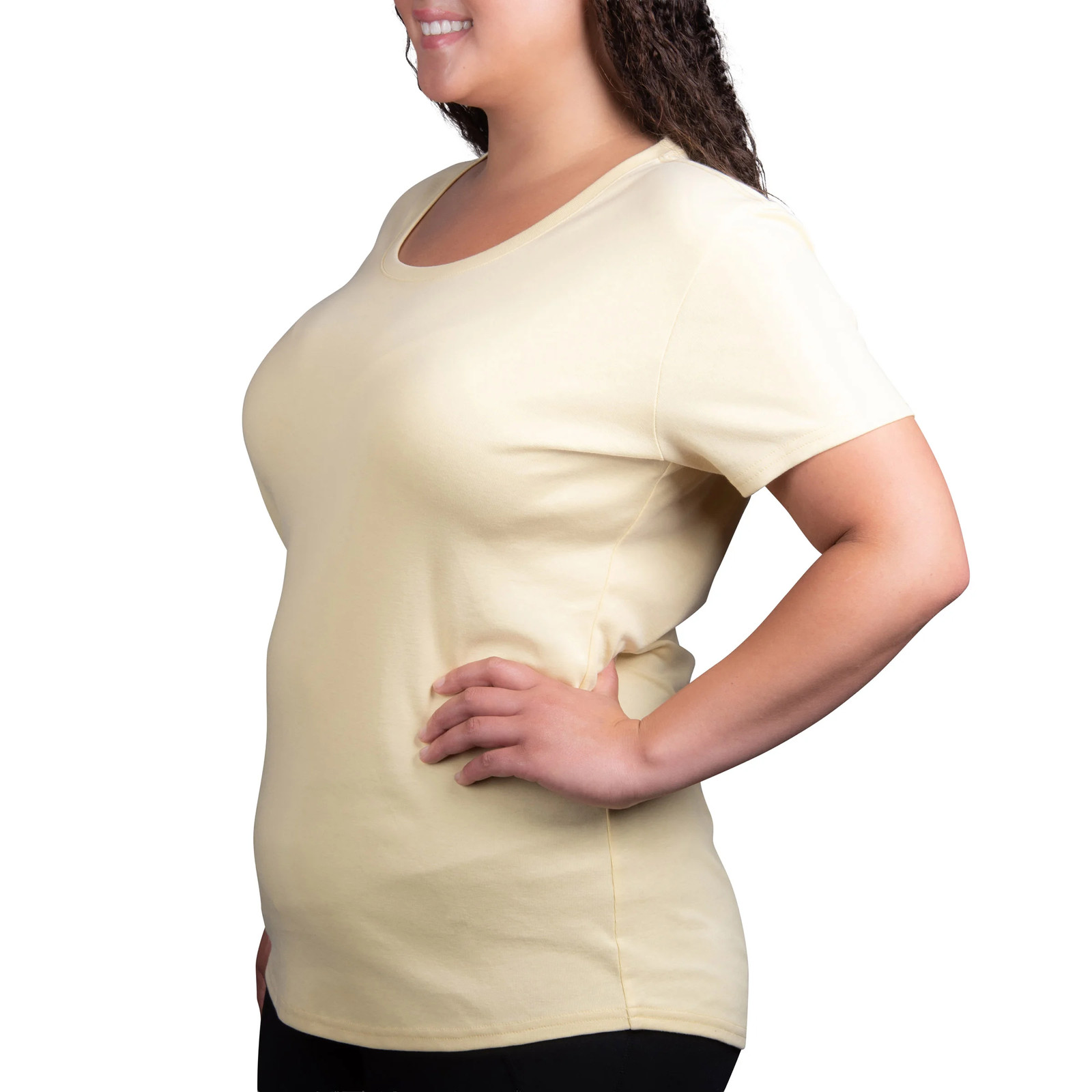 Kirkland Signature Women’s Scoop Neck Pima Cotton Tee, 2-pack