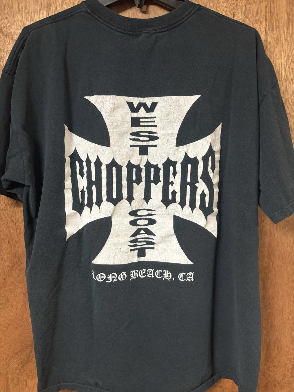 Vintage West Coast Chopper Style Biker Graphic T-Shirt POPULAR