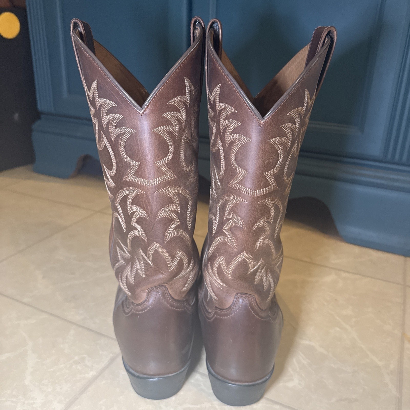 Ariat Heritage R Toe Western Cowboy Boots Men’s 9D Brown 10002204