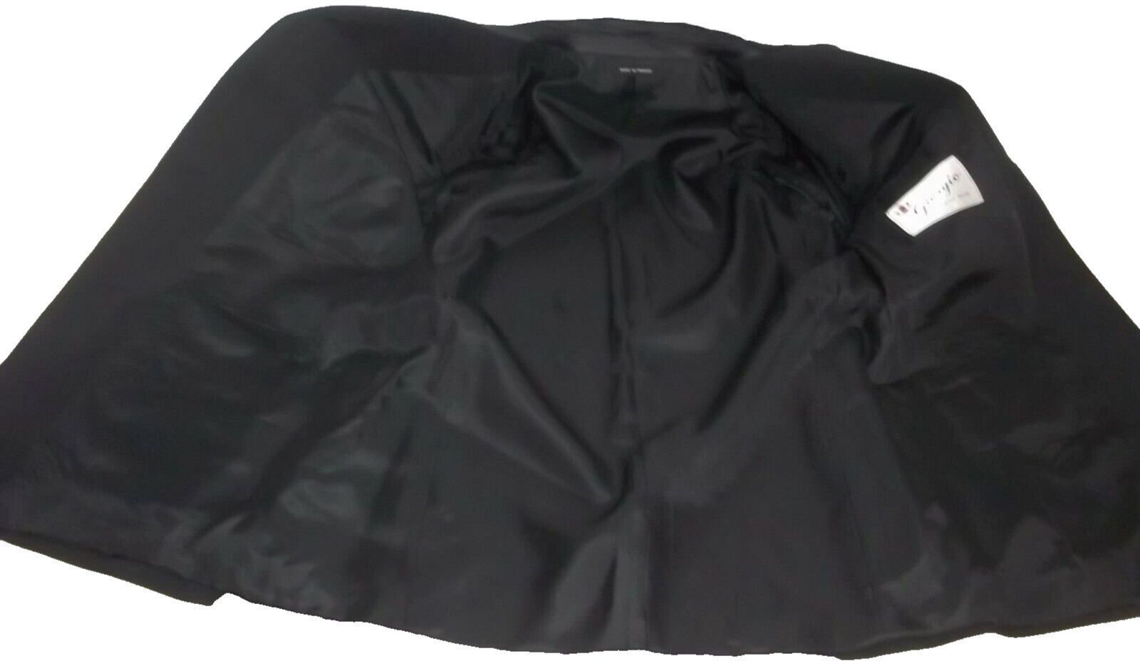! Giorgio Beverley Hills Collared Lapel Black 4Buttons Wool Smoking Jacket 38R