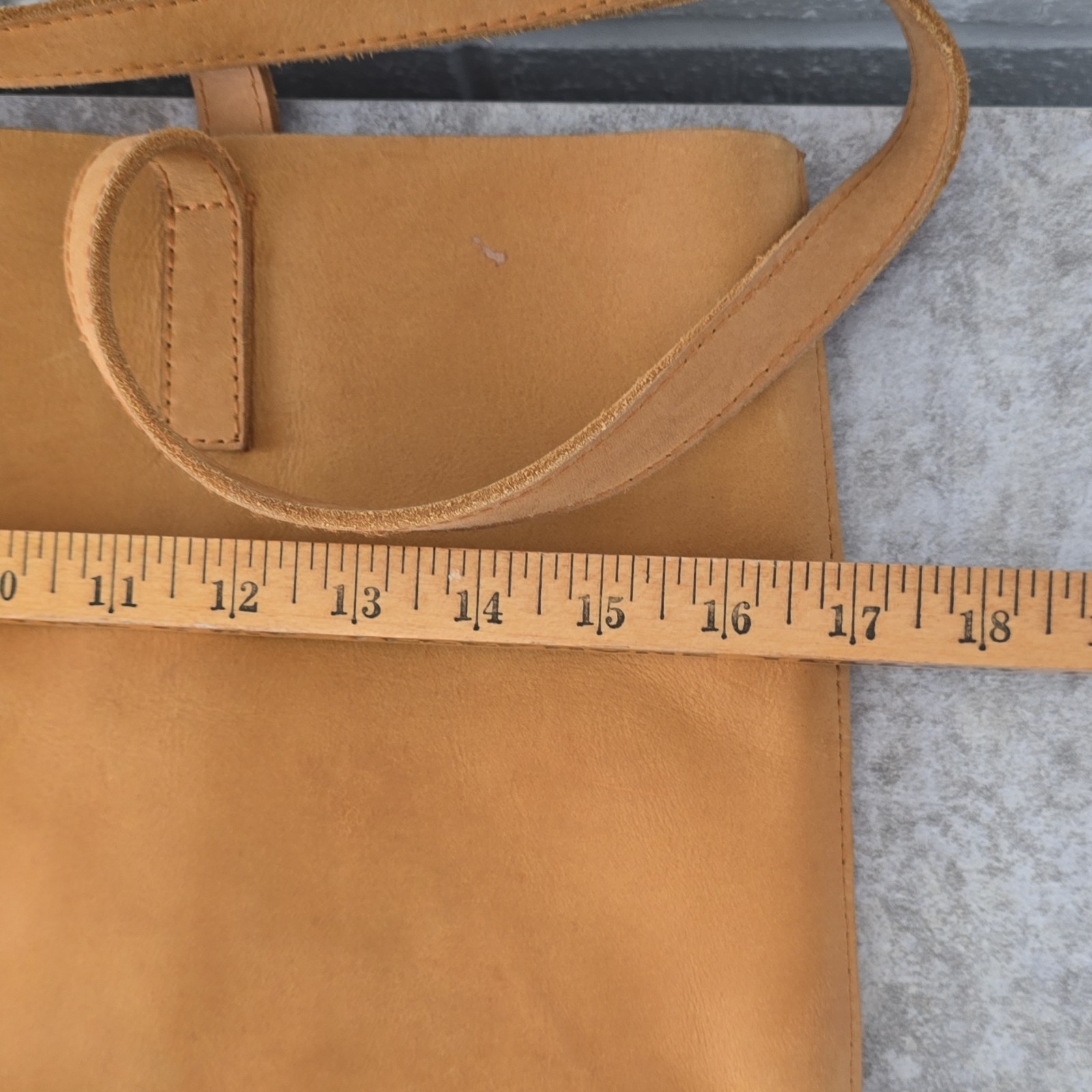 ABLE Mamuye Classic Tote – Cognac Stamped Initials