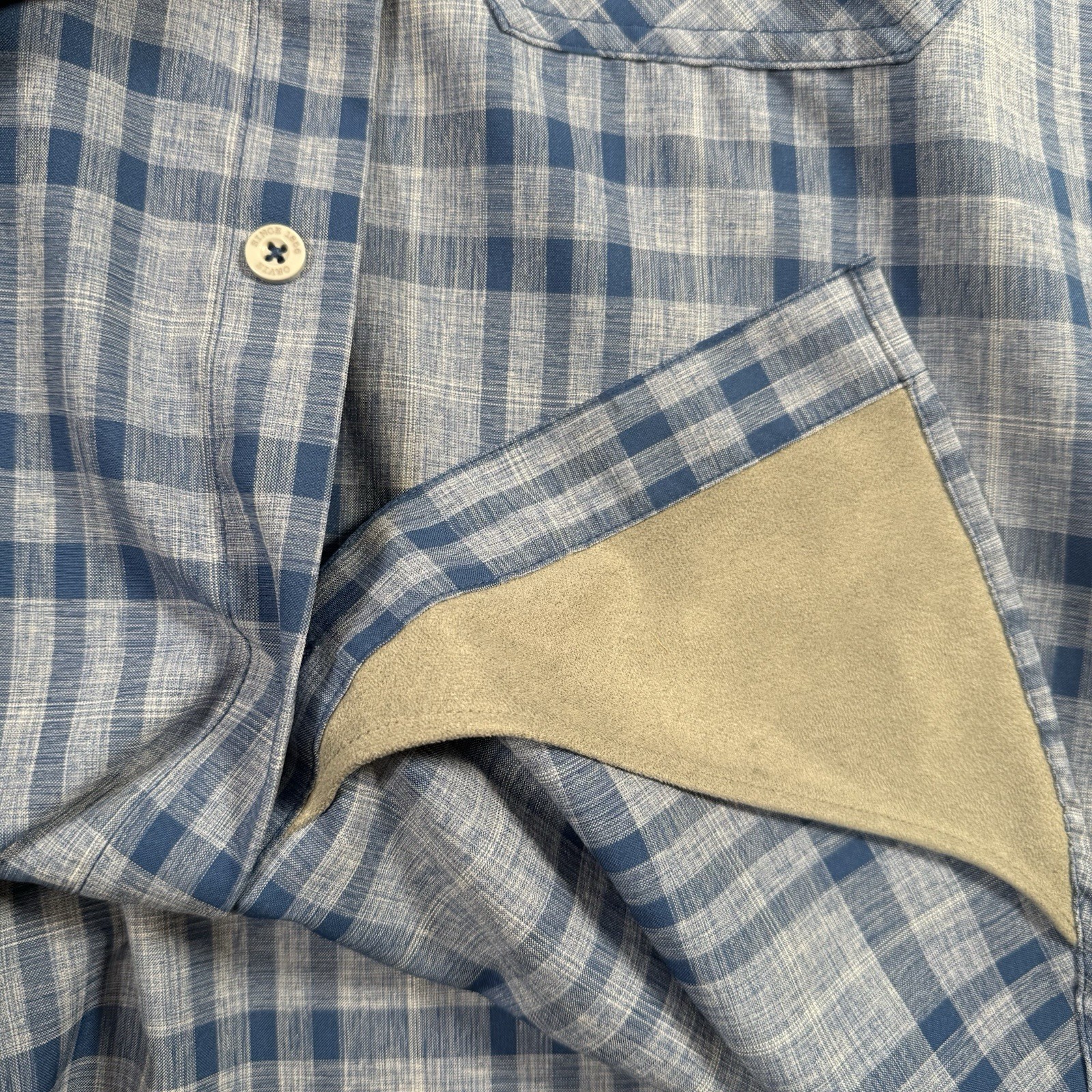 Orvis Classic Collection Mens 2XL Plaid Short Sleeve Button Shirt Two Pockets