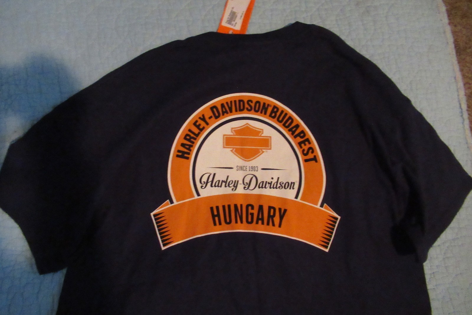 HARLEY DAVIDSON BUDAPEST HUNGARY T SHIRT SIZE LARGE NEW WITH TAG