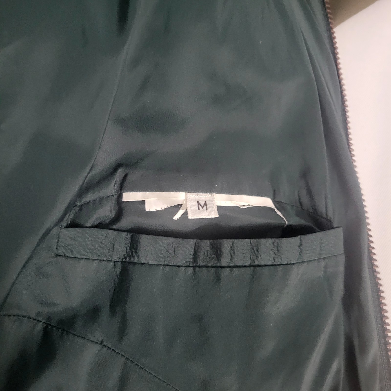 Chevignon Womens Quilted Full Zip Windbreaker/Color Green/Size Medium*SEE NOTES*