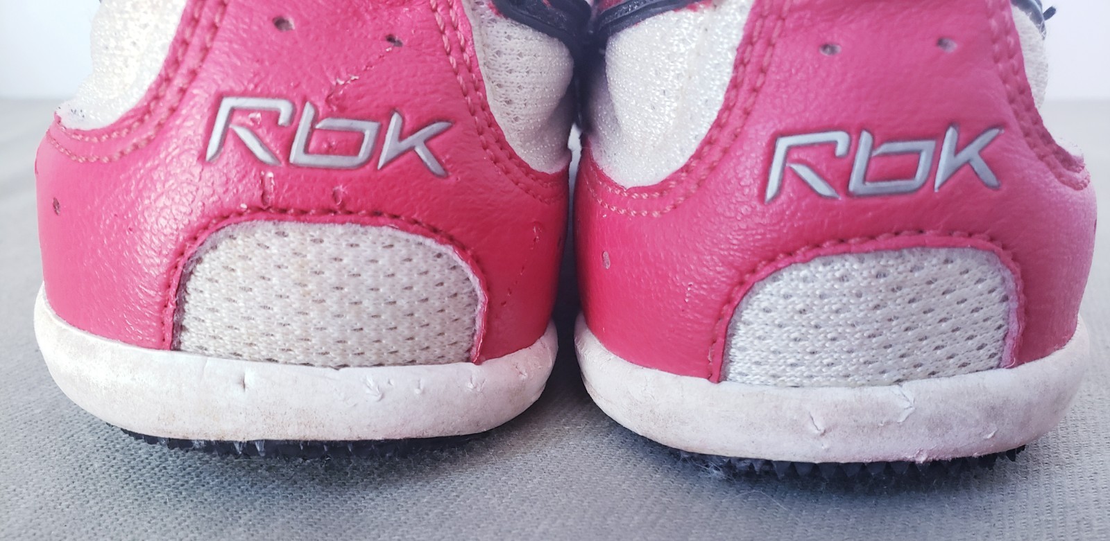 VTG REEBOK Track Field Athletic Shoes Sprinting Spikes Sz.7 RA 706 FLU 30-173872