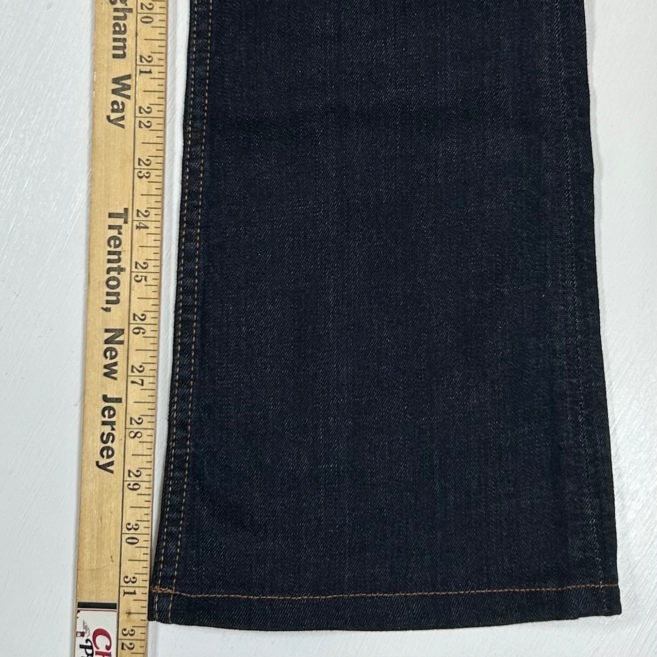 Hudson Signature Bootcut Jeans Dark Wash Flap Pocket Low Rise 28 Made in USA