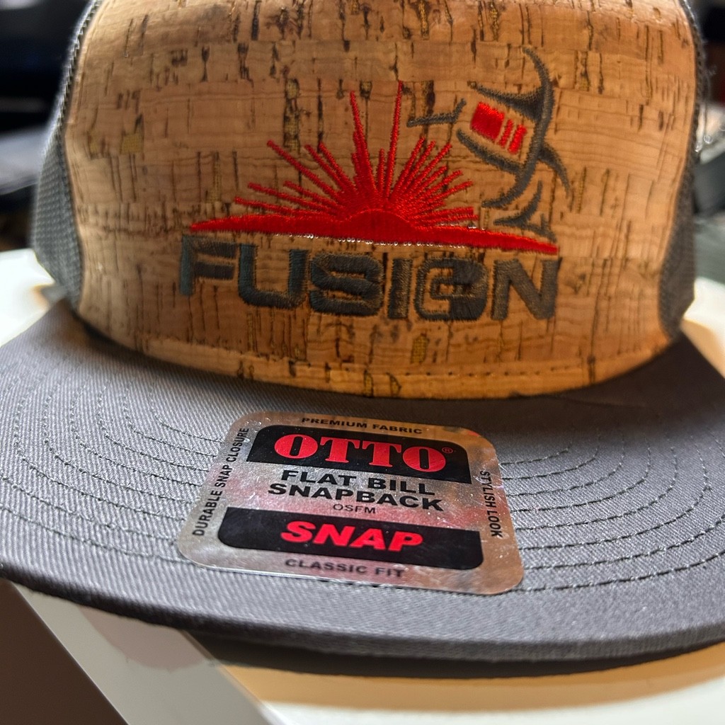 Fusion flat bill snap back hat
