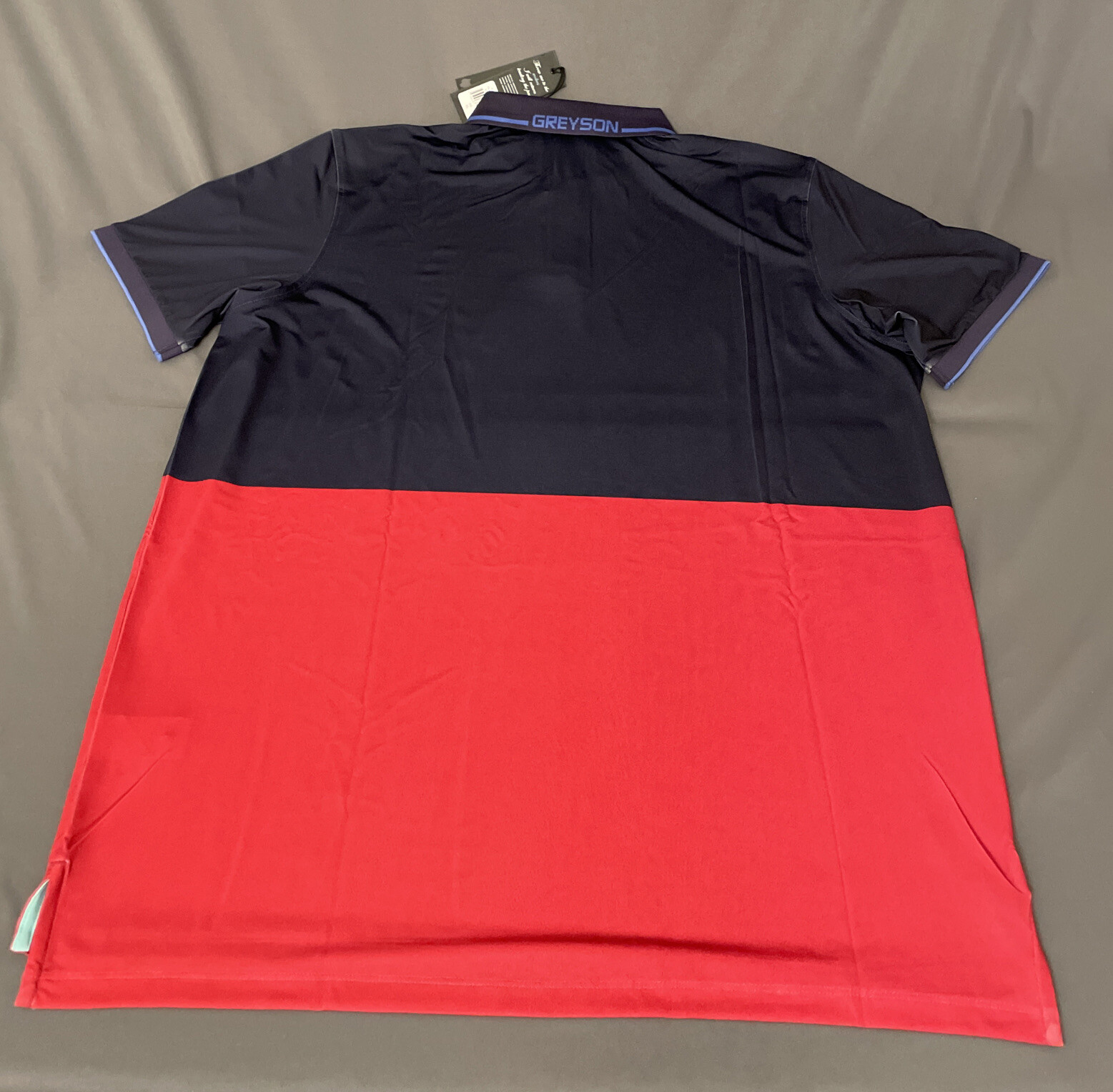Greyson Golf Shirt Polo Washoe XL Abyss Flamingo Colorblock NWT MSRP $90