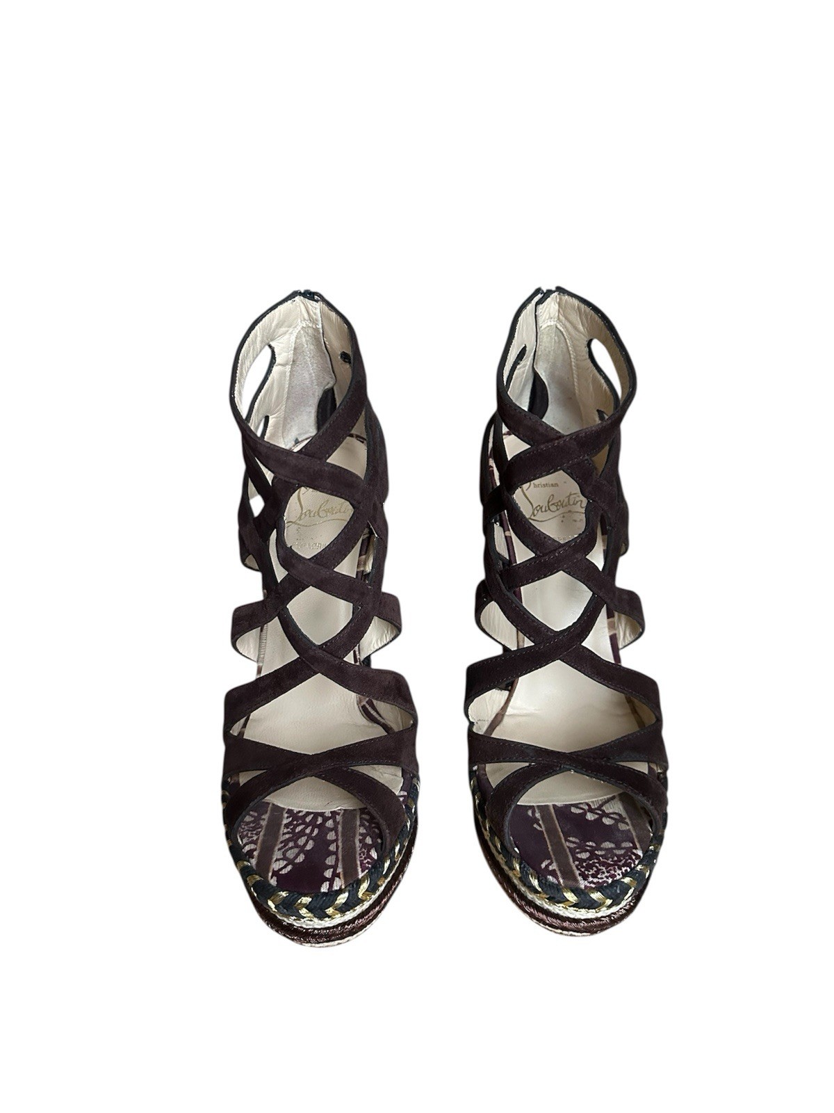 Christian Louboutin Tosca espadrilles wedges RETAIL 995