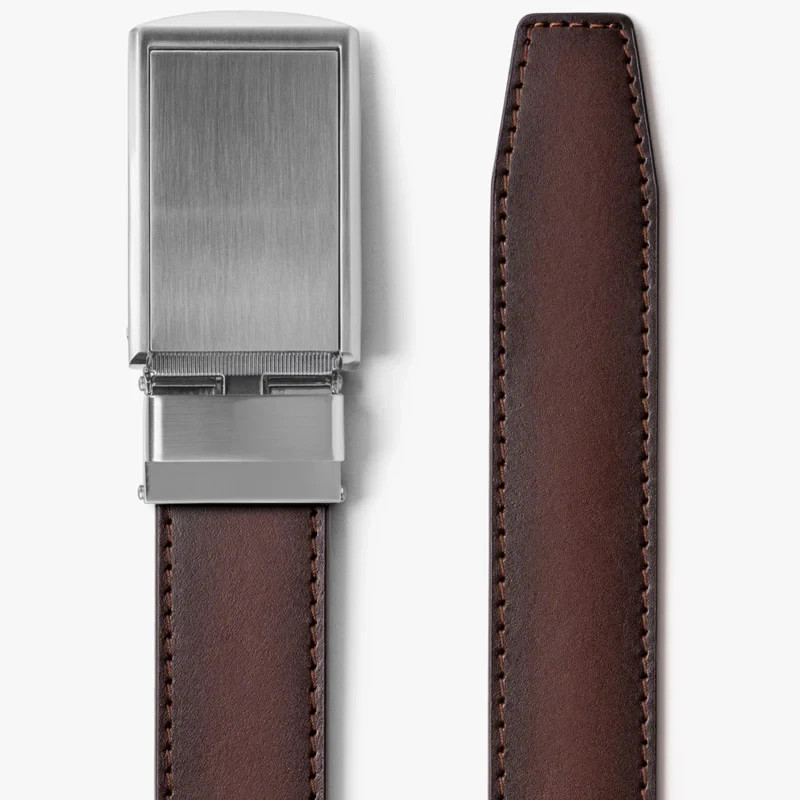 Slidebelts Factory Seconds Full Grain Mahogany Ratchet Belt
